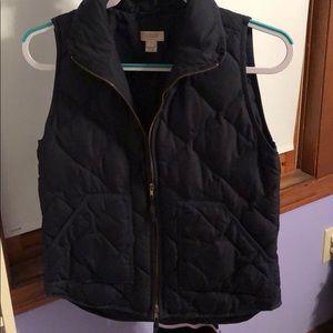 Navy blue J.Crew puffer vest